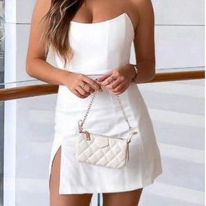 White Fox Change The Tune Mini Dress